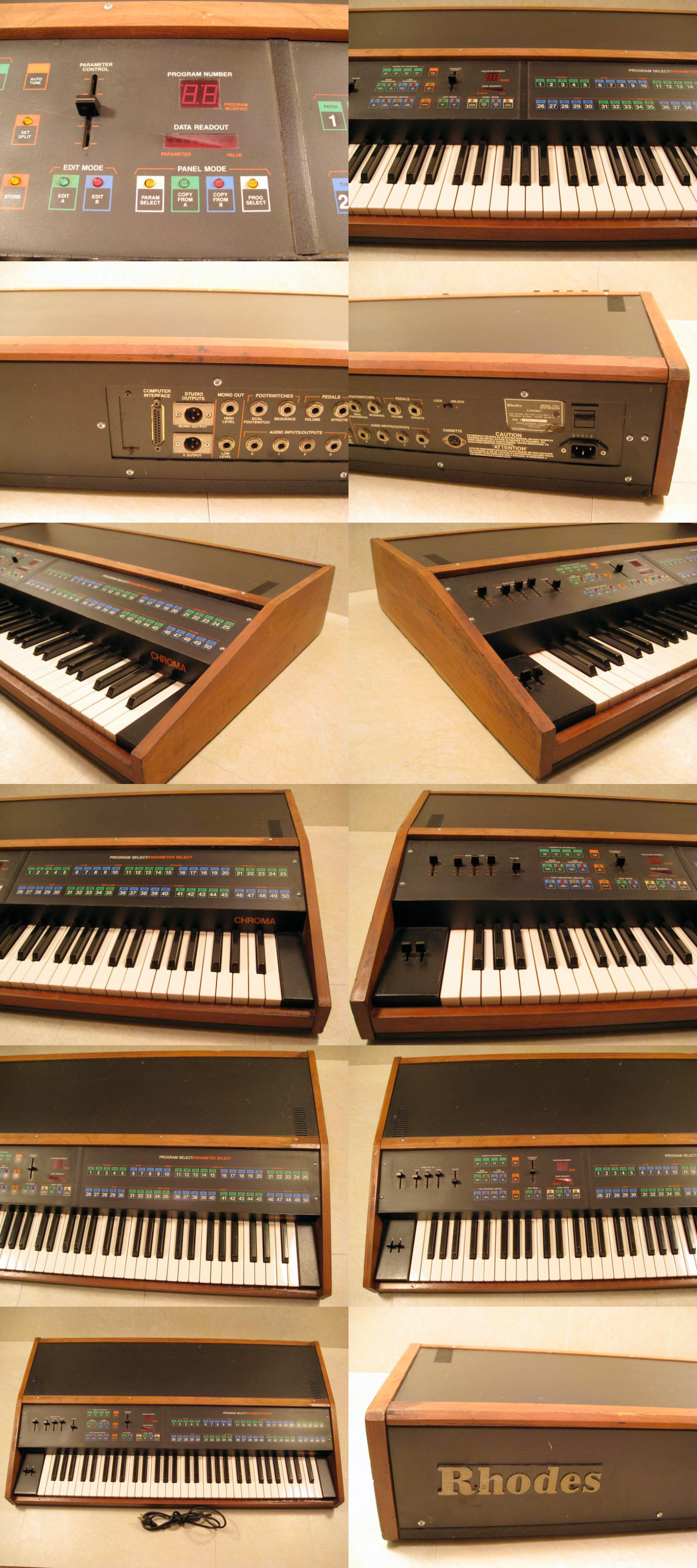 Rhodes Chroma · Instrument Registry Model 2103 (North America)