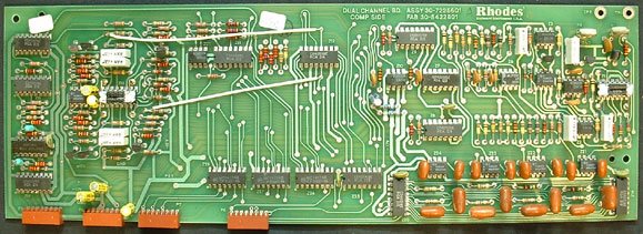 Rhodes voice board with fabrication date of 33-82