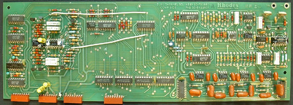 Rhodes voice board with fabrication date of 22-82