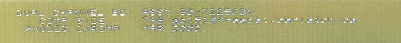 Fabrication date of Clarke voice board