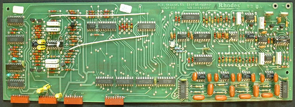 Rhodes voice board with fabrication date of 25-82